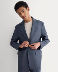 Tropical Wool Blazer | Heathered Navy