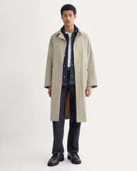Re:Cycled Nylon Mac Coat | Trench Coat Khaki