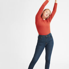 The Authentic Stretch High-Rise Skinny | Dark Blue Wash | 26.5" Inseam