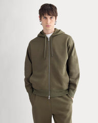 Luxe Fleece Full-Zip Hoodie | Olive Night