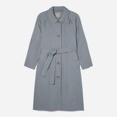 The Gathered Drape Trench | Smoke