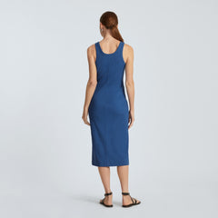 The '90s Rib Dress | Deep Blue