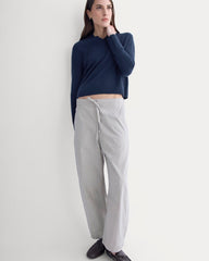 The Easy Barrel Pant | Canvas Tan / Navy
