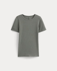The Luxe Rib Crew | Agave Green