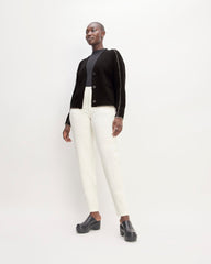 The Good Merino Wool Cardigan | Black / Buttermilk