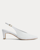 Pointed-Toe Slingback Heel | Snow