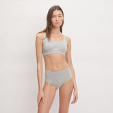 The Cotton High-Rise Hipster | Heathered Grey