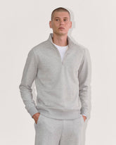 The Off-Duty Terry Quarter-Zip | Heathered Grey