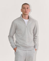 The Off-Duty Terry Quarter-Zip | Heathered Grey