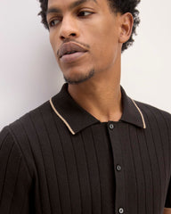 The No-Sweat Button-Down Polo | Black