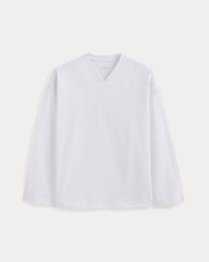 Retro V-Neck Jersey | White