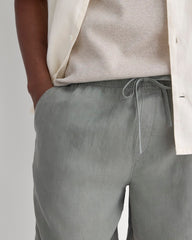 Linen Easy Short | Agave Green