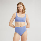 The Square-Neck Bikini Top | Cornflower Blue