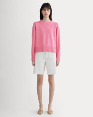 The Boxy Sweater in Everyday Cotton | Deep Pink