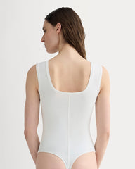 The Form Square-Neck Bodysuit | White