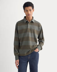 Vintage Rugby Pullover | Overdye Olive Night