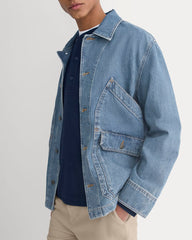Relaxed Denim Barn Jacket | Robbins Indigo