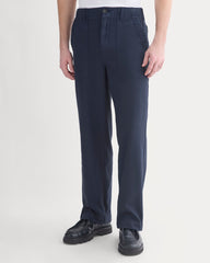 Relaxed Herringbone Fatigue Pants | Deep Navy