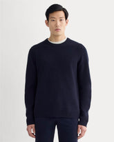 The Fisherman Crew in Wool Cashmere | Navy