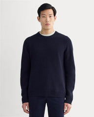 The Fisherman Crew in Wool Cashmere | Navy