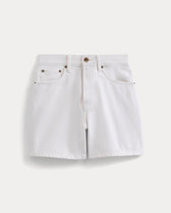 Way-High® A-Line Denim Short | Bright White