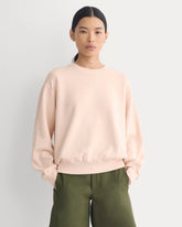 Lightweight Terry Blouson Crew | Pale Peach