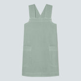 The Cross-Back Apron Mini Dress | Sea Glass