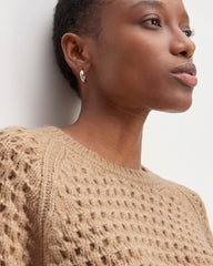 The Cloud Oversized Textured Crew | Tiger's Eye