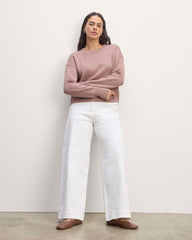 The Boxy Sweater in Everyday Cotton | Dusty Rose