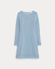 The Lace Knit Mini Dress | Sky Blue