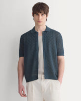 Open-Knit Resort Shirt | Midnight Navy