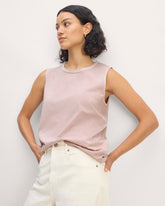 The Boyfriend Tank in Essential Cotton | Dusty Rose