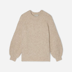 The SuperFuzz Alpaca Oversized Crew | Light Oat