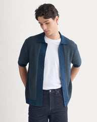 Button-Down Resort Polo | Midnight Navy/Kalamata