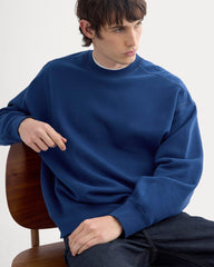 Luxe Fleece Crew Pullover | Estate Blue