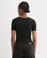 The '90s Rib Tee | Black