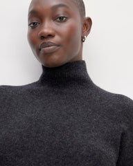 The Cozy Stretch Turtleneck Dress | Charcoal