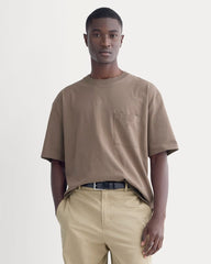 Oversized Midweight Tee | Deep Taupe