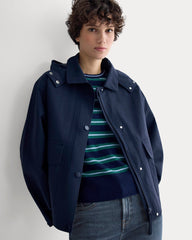 Re:Cycled Nylon Barrel Jacket | Deep Navy