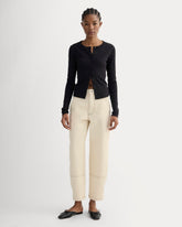 The Utility Barrel Jean | Ecru | Regular
