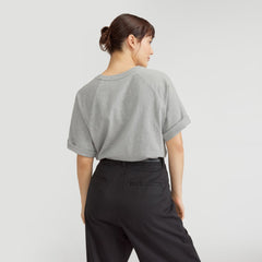 The Organic Cotton Raglan Tee | Heathered Grey
