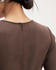 The Dream Short-Sleeve Dress | Earth Brown