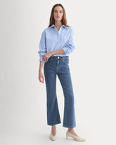 High-Rise Kick Flare Jean | Ocean