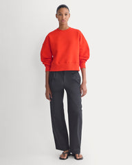 Luxe Fleece Sweatshirt | Fiery Red