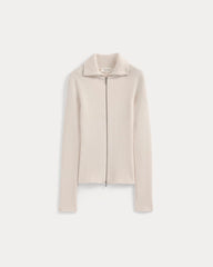 Full-Zip Ribbed Jacket in Everyday Cotton | Canvas
