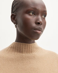 The Good Merino Wool Mockneck Sweater | Light Camel
