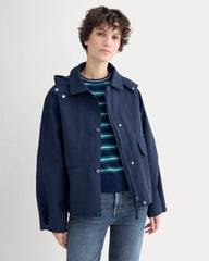 Re:Cycled Nylon Barrel Jacket | Deep Navy
