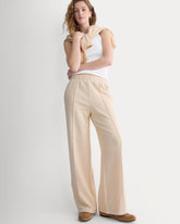 Lightweight Terry Pintuck Sweatpant | Parchment