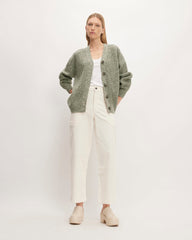 The Felted Merino Cardigan | Seafoam Green / Kambaba Twist
