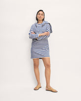 The Mariner Dress | Bone / Mazarine Blue